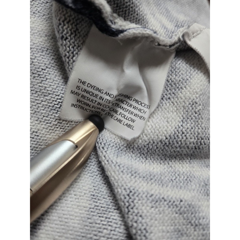 ERIKA Womens‎ Size S Button Up Cardigan Sweater Top Floral Blue White Grannycore - Picture 10 of 12
